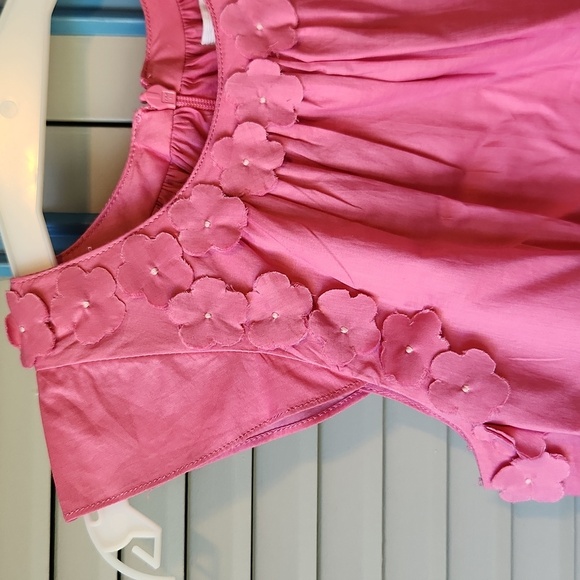 Jacadi Pink Floral Appliqué Dress - Picture 5 of 14